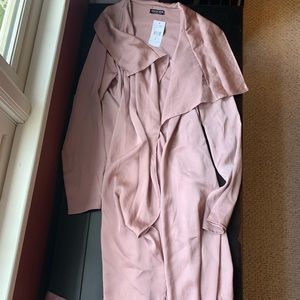 Silk trench coat
